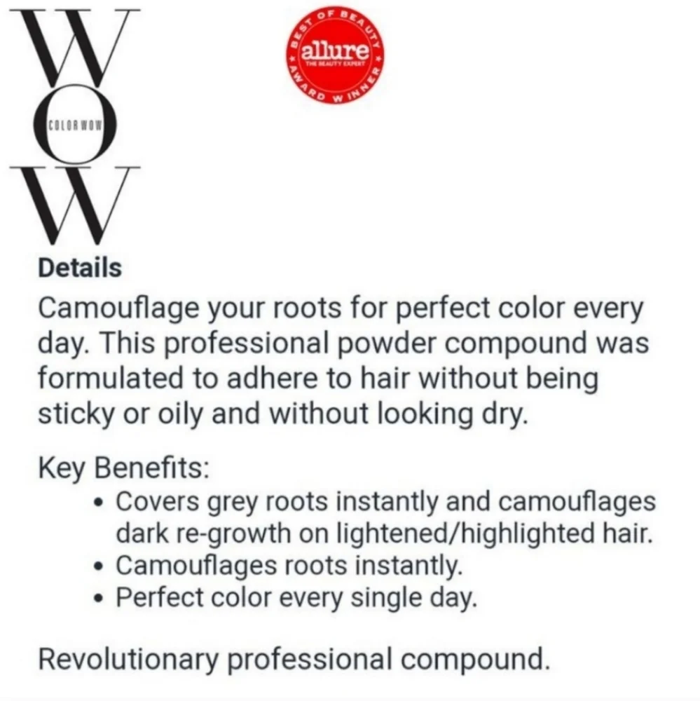 COLOR 𝐖𝐎𝐖 Root Cover Up Black powder